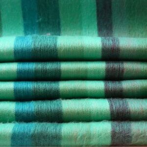 Luxury Alpaca Wool Blanket Striped Blanket